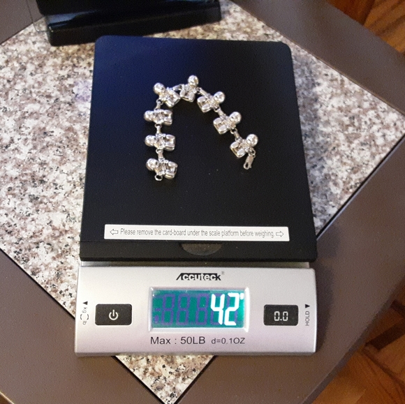 VINTAGE CAROL FELLEY SIGNED 925 SOLID STERLING STORY TELLER LINK BRACELET - Picture 10 of 16